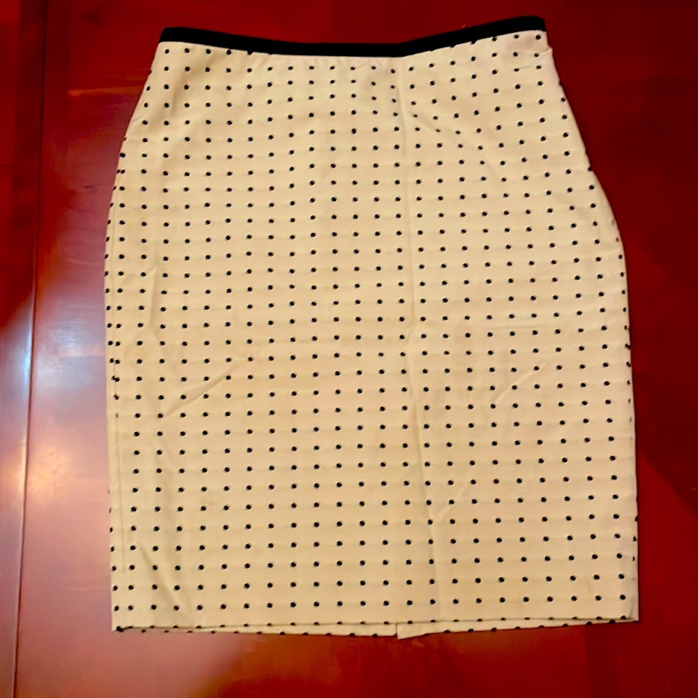 Black and Tan polka dot skirt size 2